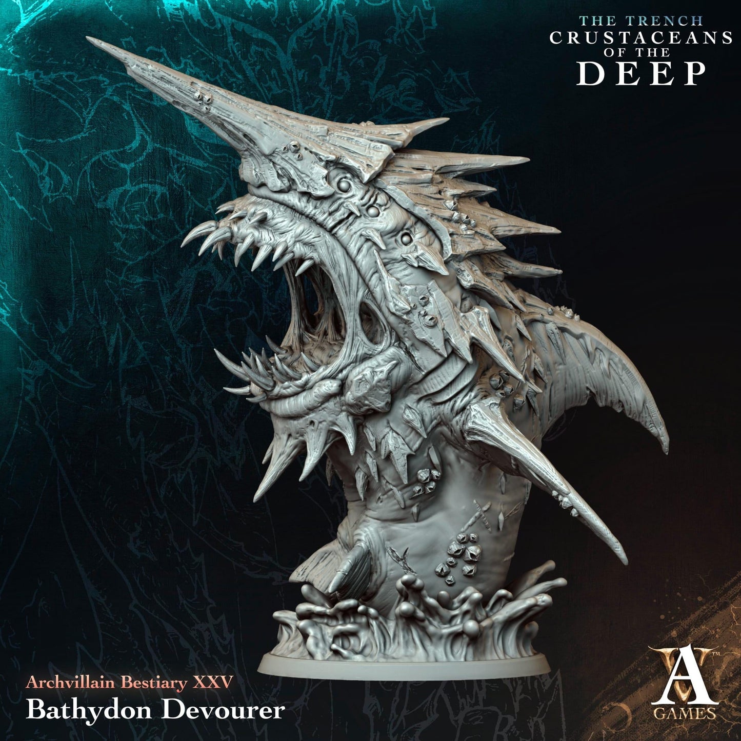 3D Printed Bathydon Devourer by Archvillain Games