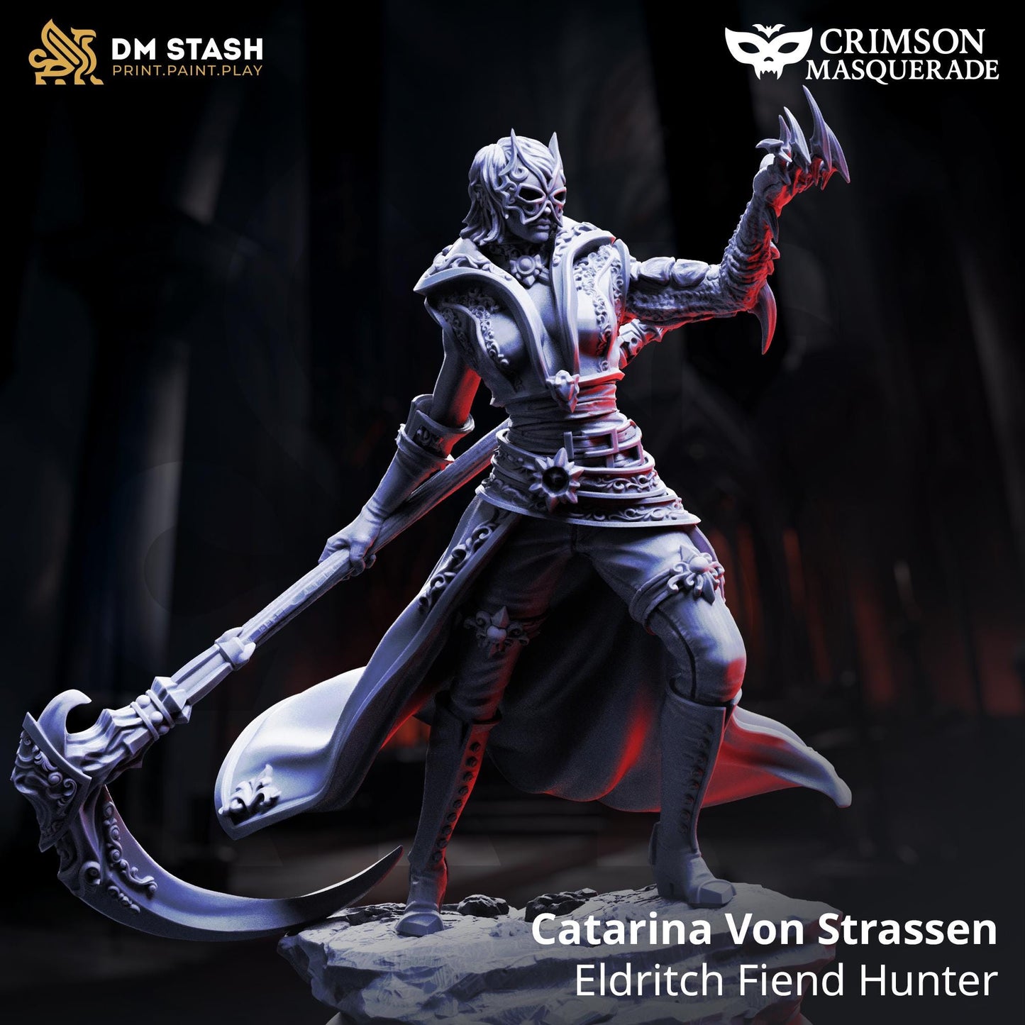 3D Printed Eldritch Fiend Hunter - Catarina Von Strassen by DM Stash