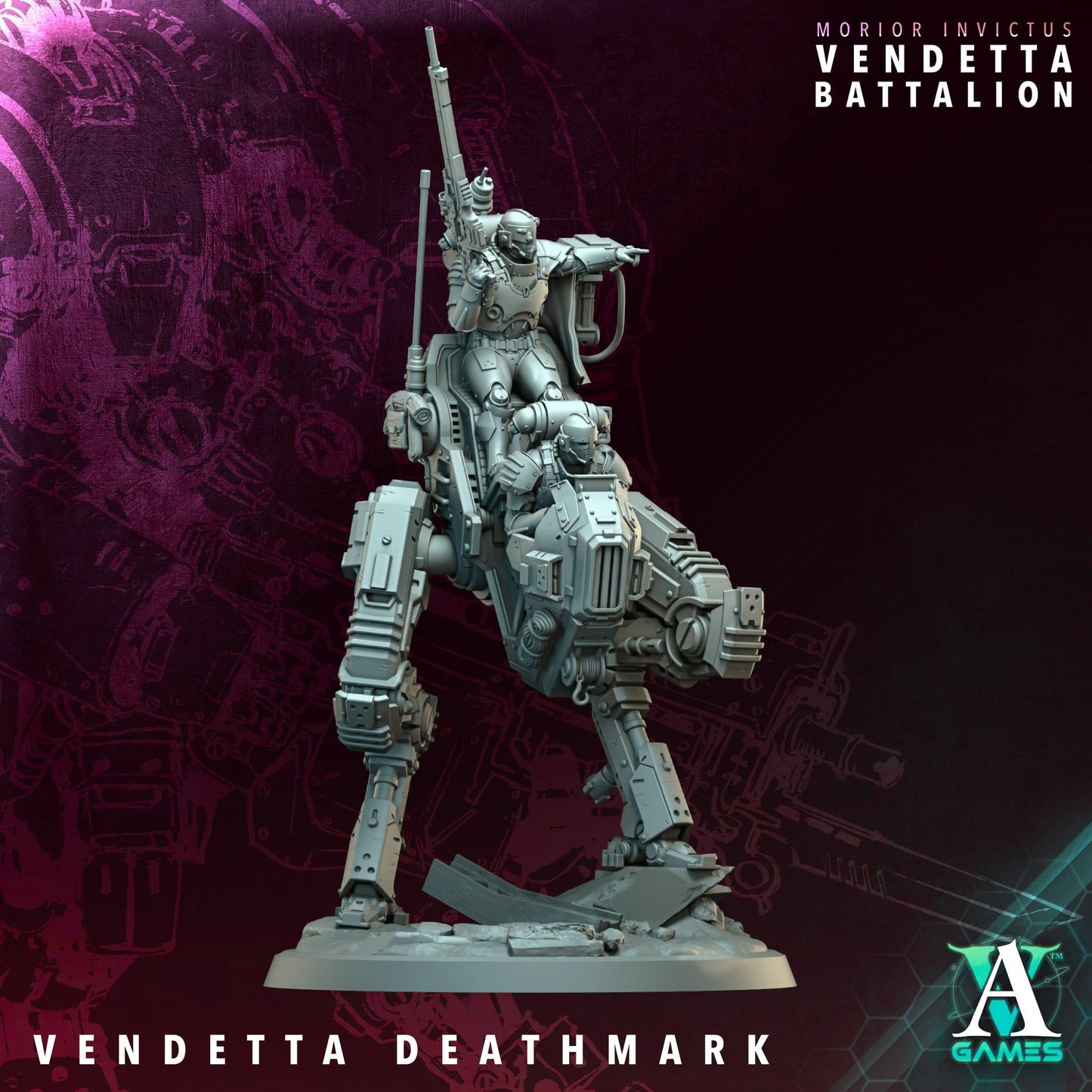 3D Printed Vendetta Walkers by Archvillain Games