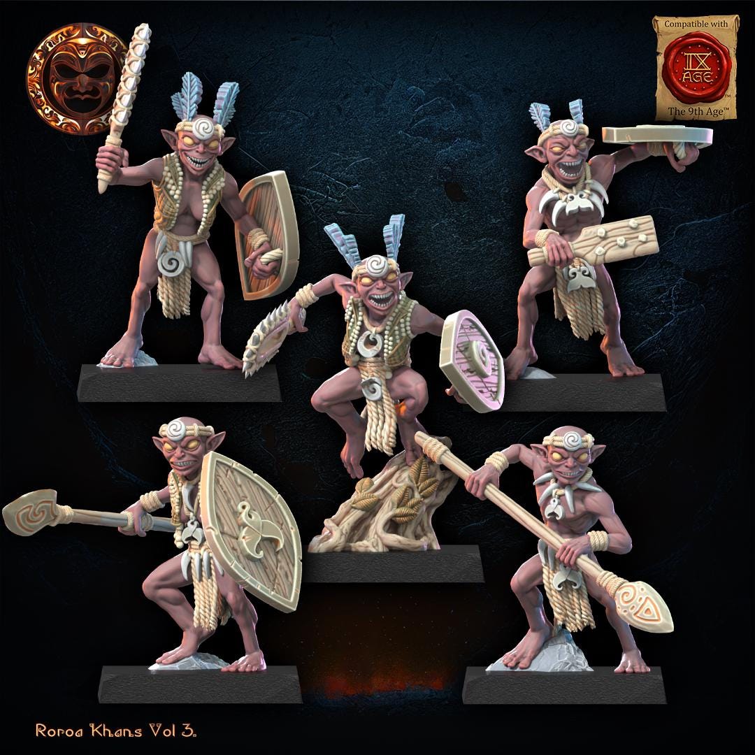 3D Printed Yarablin Regiment x10 by Lost Kingdom Miniatures