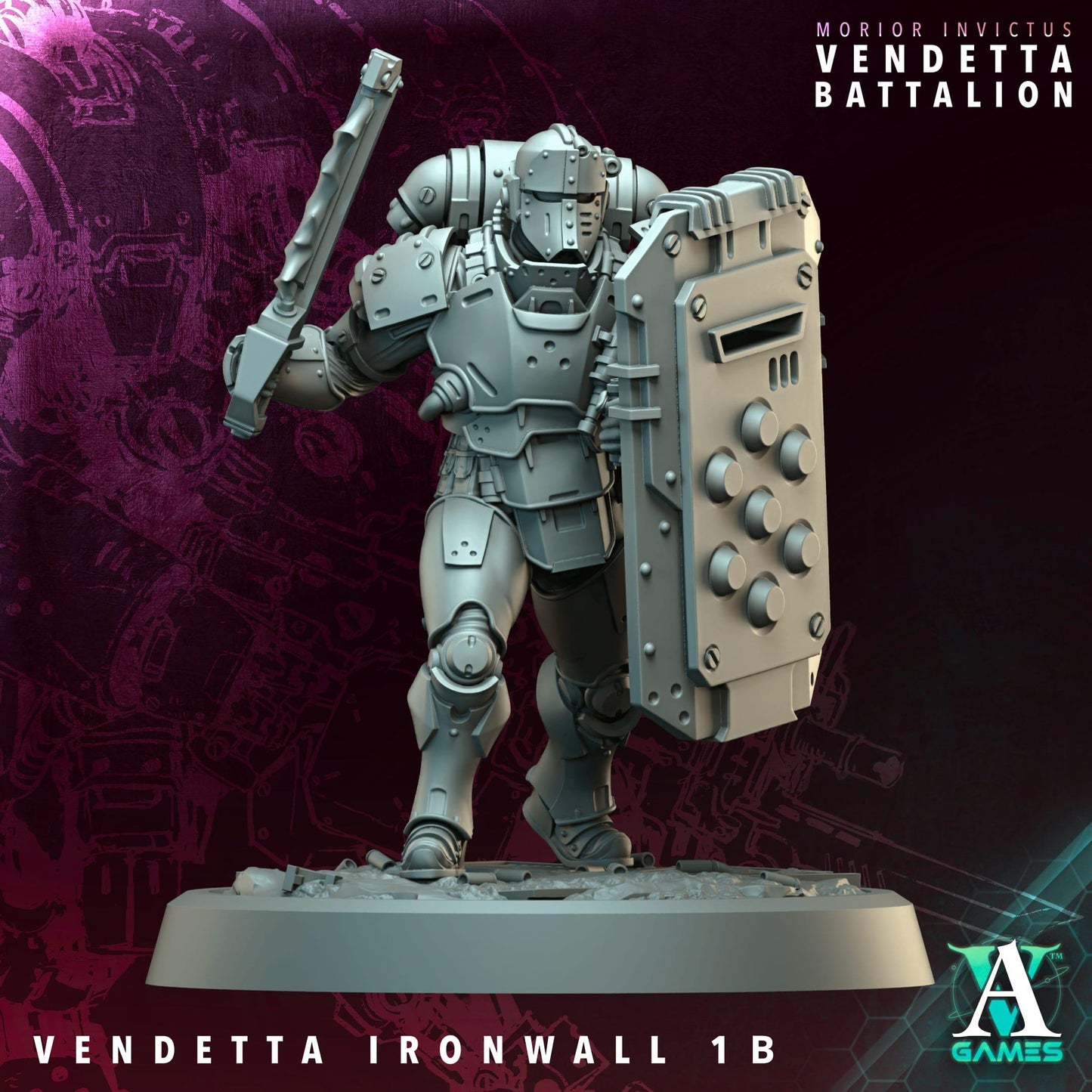 3D Printed Vendetta Ironwalls x6 by Archvillain Games
