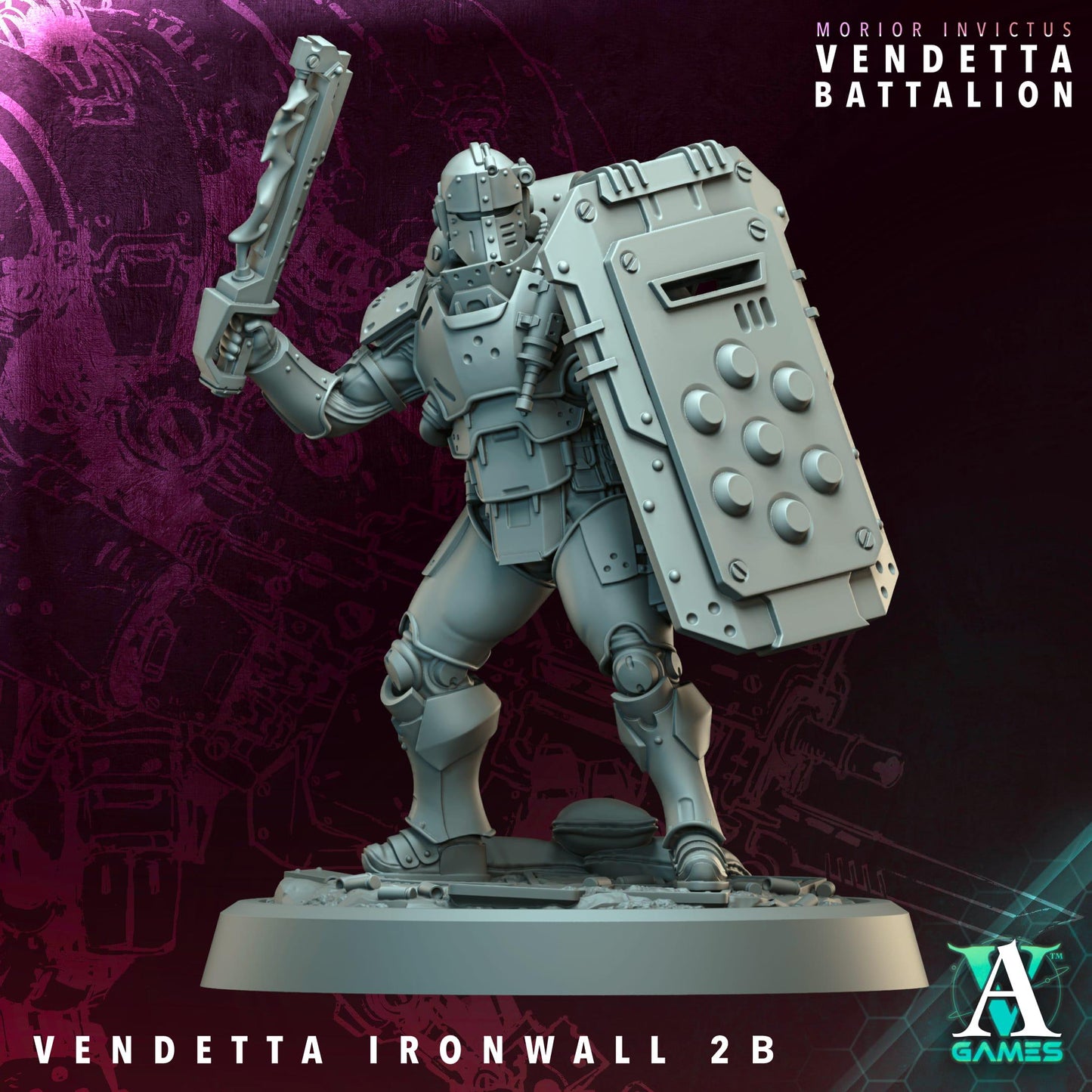 3D Printed Vendetta Ironwalls x6 by Archvillain Games