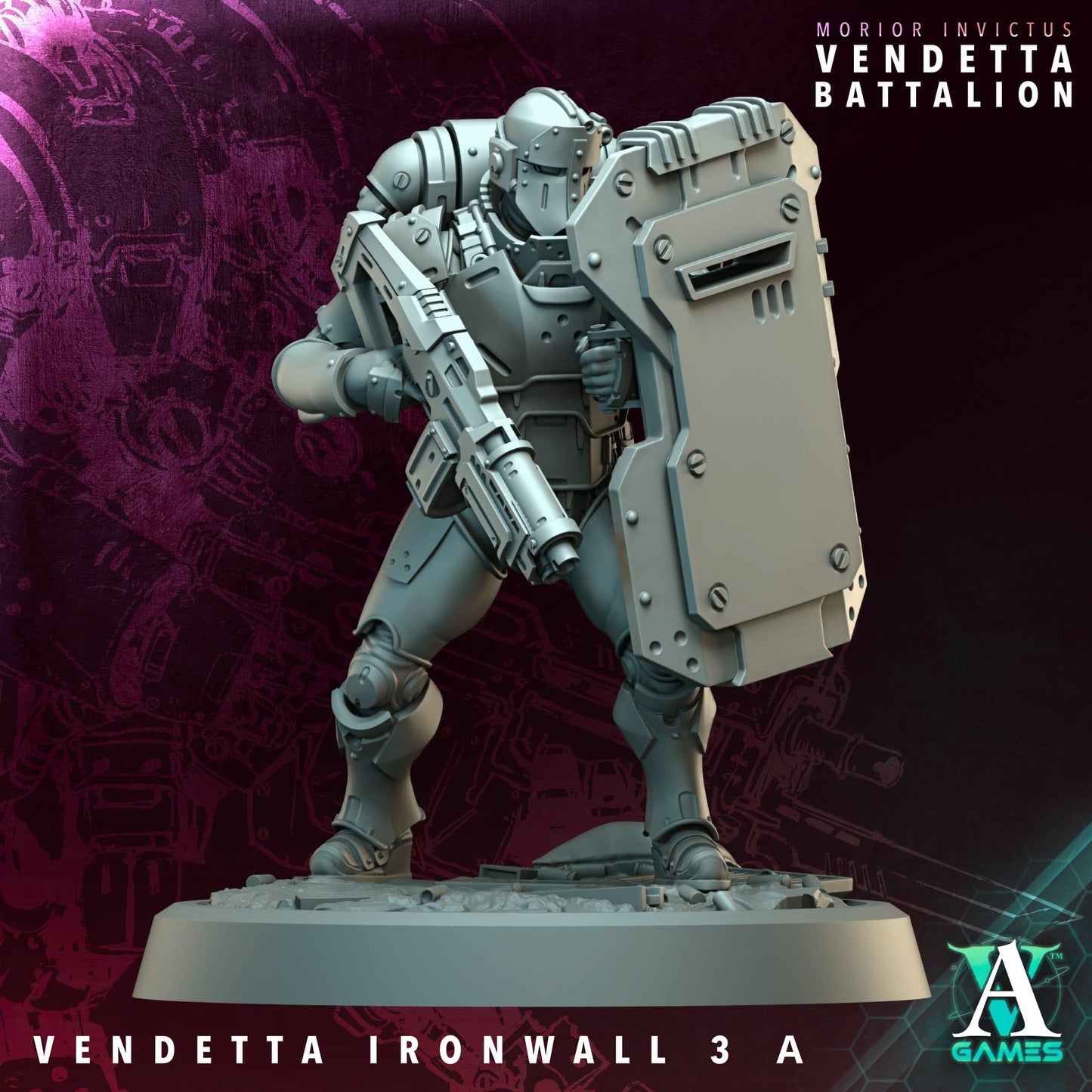 3D Printed Vendetta Ironwalls x6 by Archvillain Games