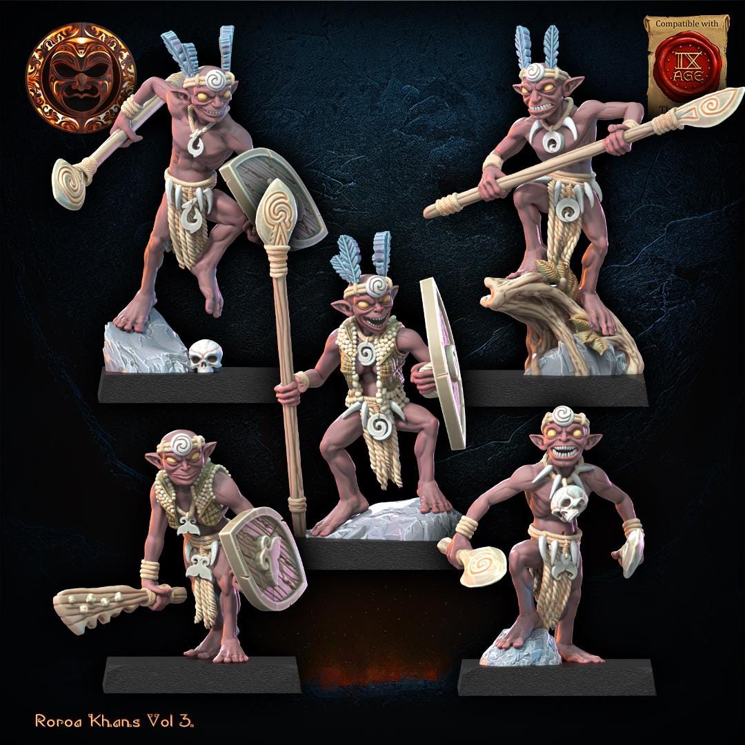 3D Printed Yarablin Regiment x10 by Lost Kingdom Miniatures