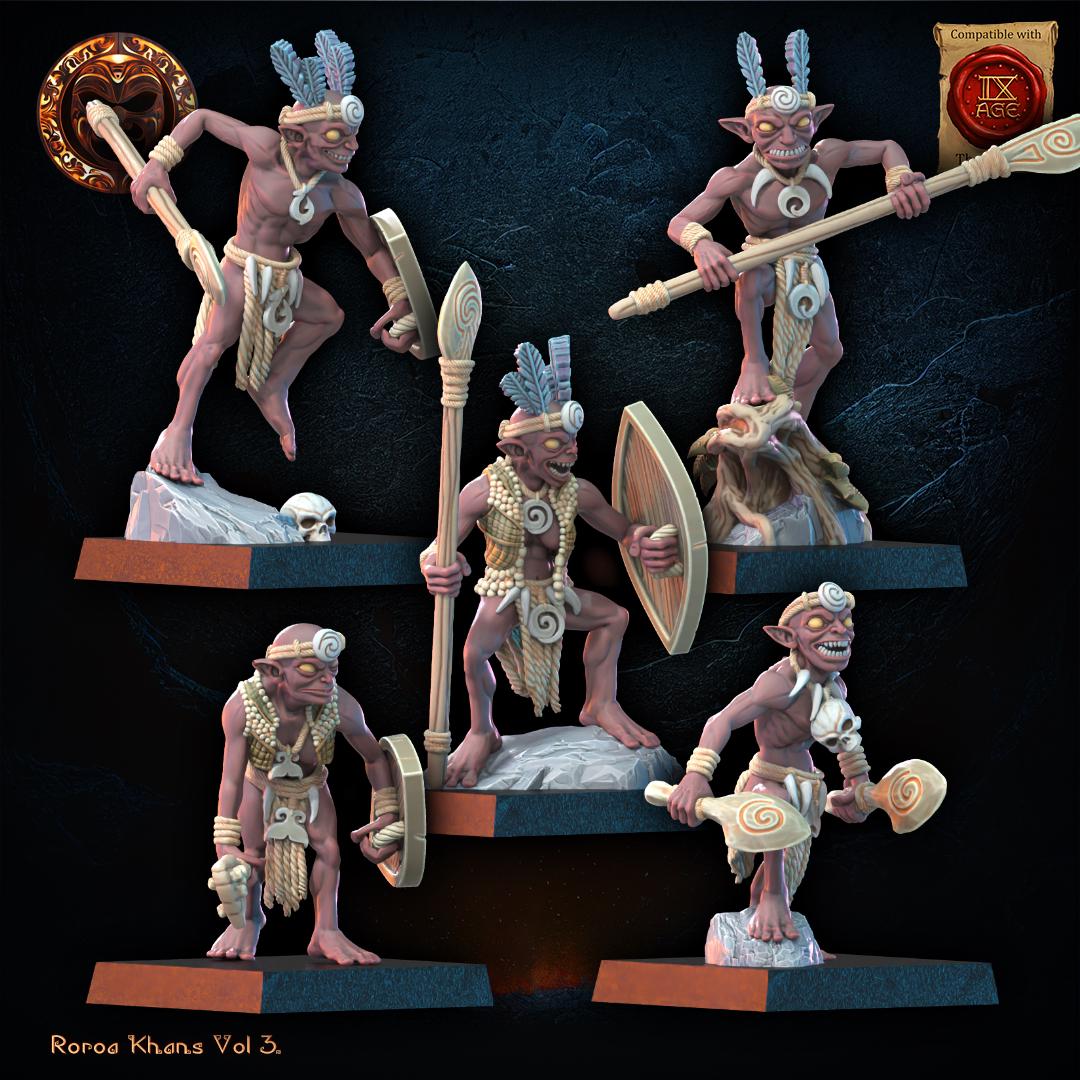 3D Printed Yarablin Regiment x10 by Lost Kingdom Miniatures