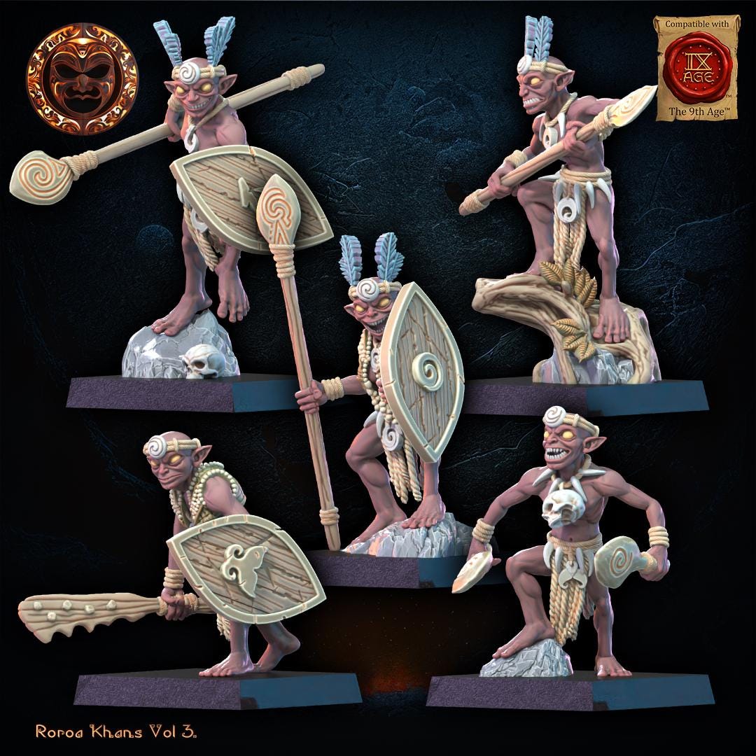 3D Printed Yarablin Regiment x10 by Lost Kingdom Miniatures