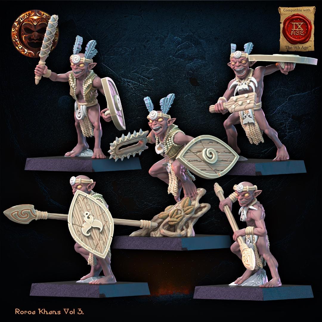 3D Printed Yarablin Regiment x10 by Lost Kingdom Miniatures