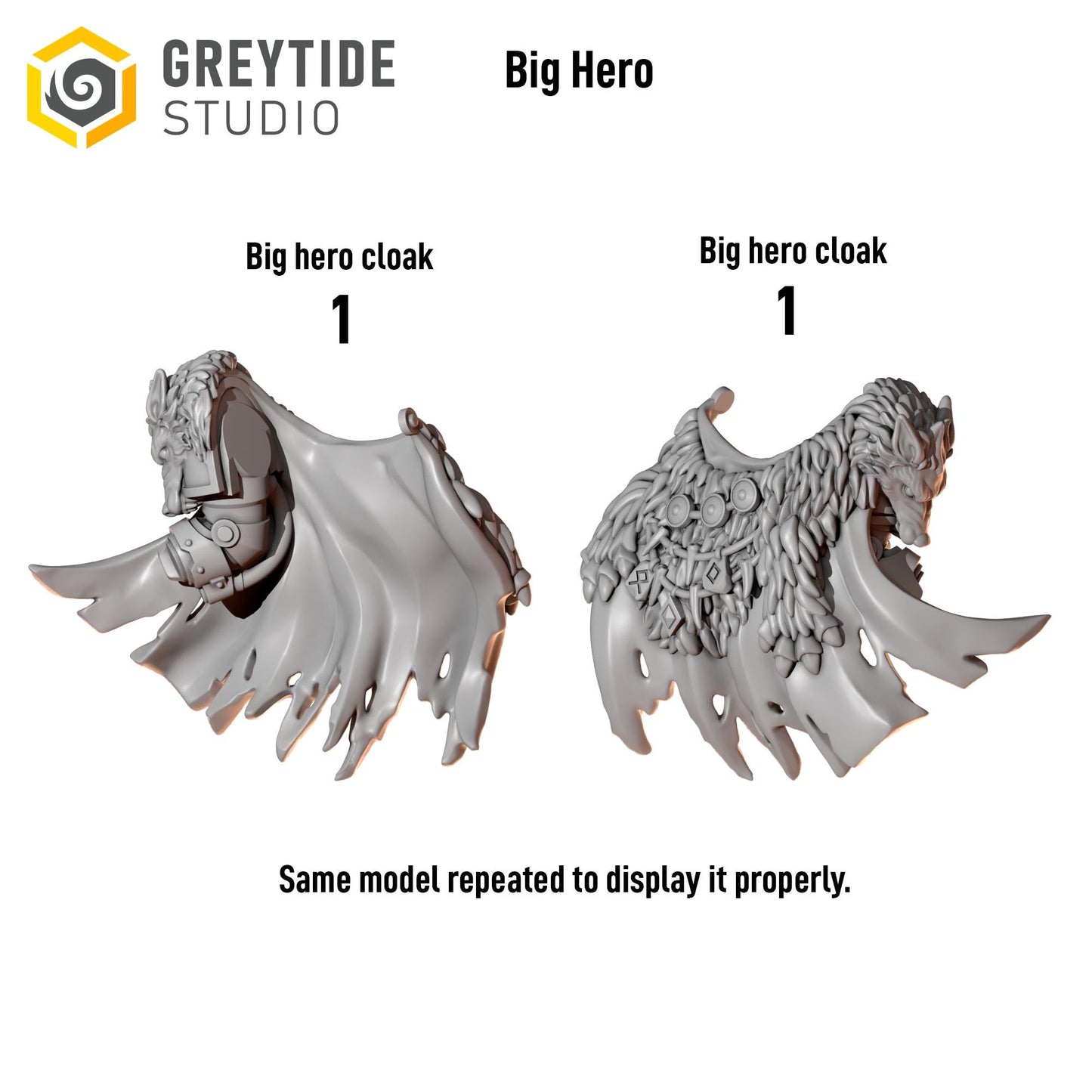 3d Printed Primal Hounds Big Heroic Poses by Greytide Studio