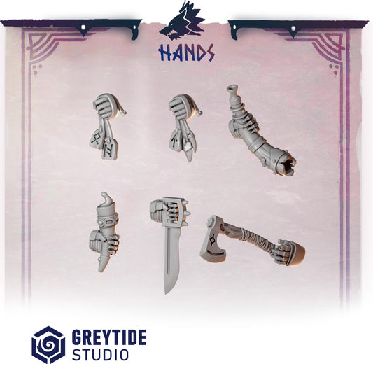 3d Printed Primal Hounds Hands by Greytide Studio