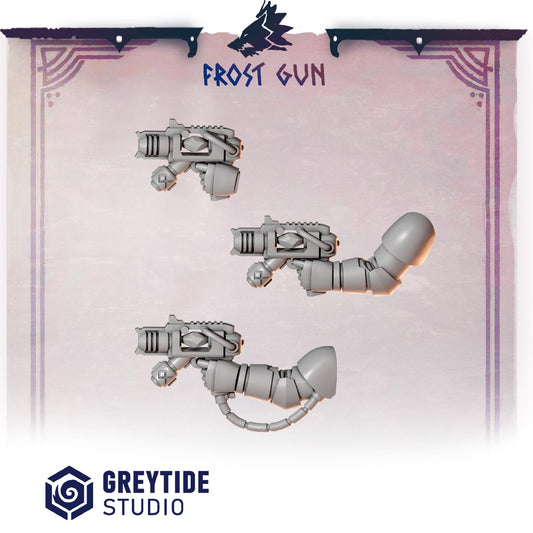 3d Printed Primal Hounds Frost Guns x6 by Greytide Studio