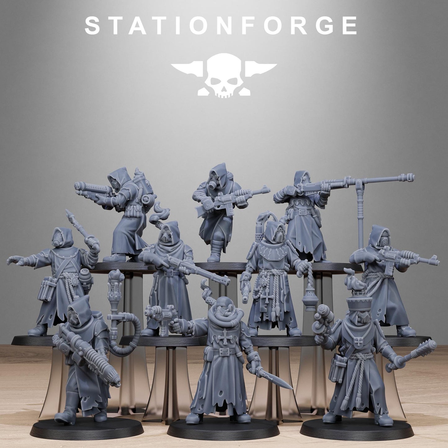 3D Printed Sanctum Infantry by StationForge Miniatures