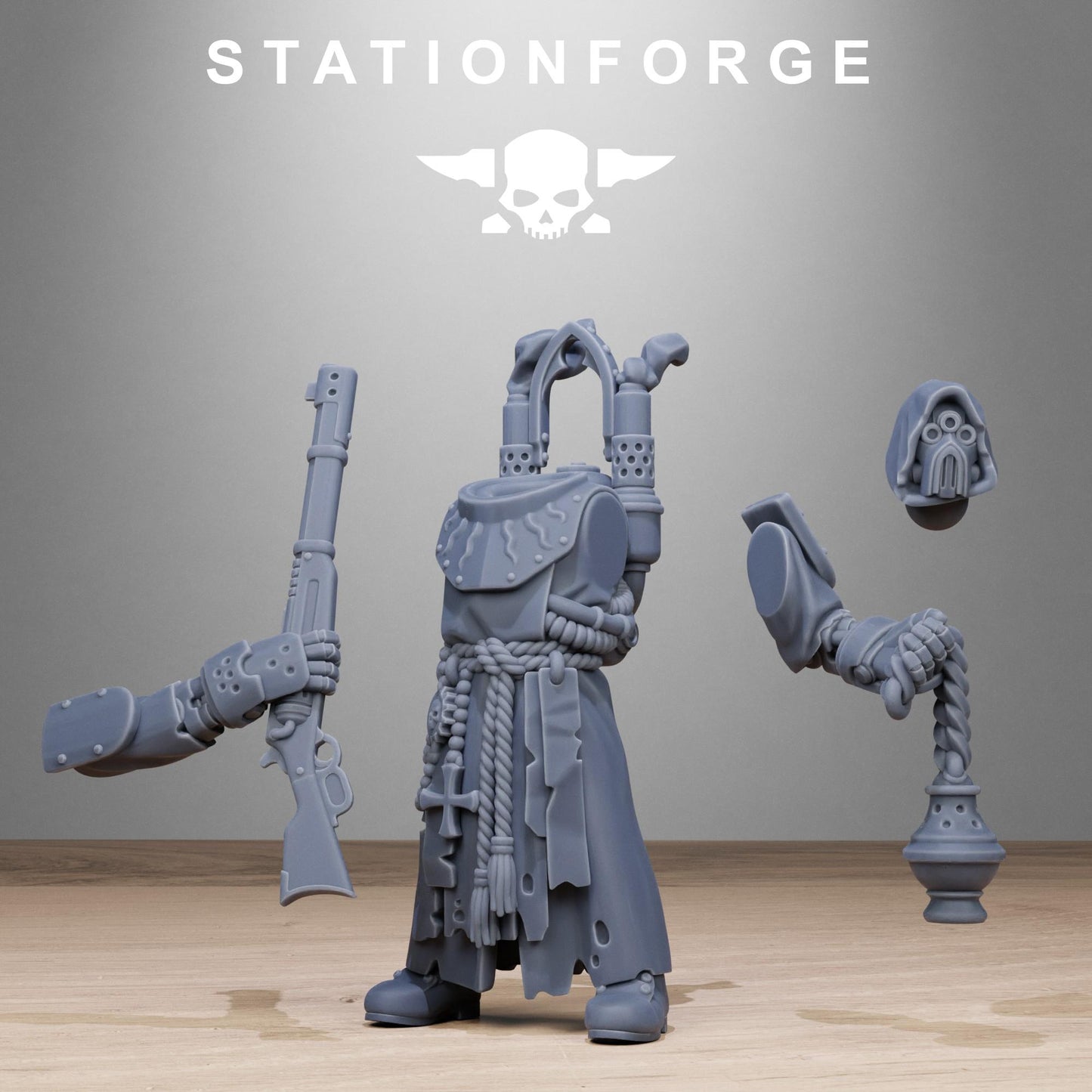 3D Printed Sanctum Infantry by StationForge Miniatures