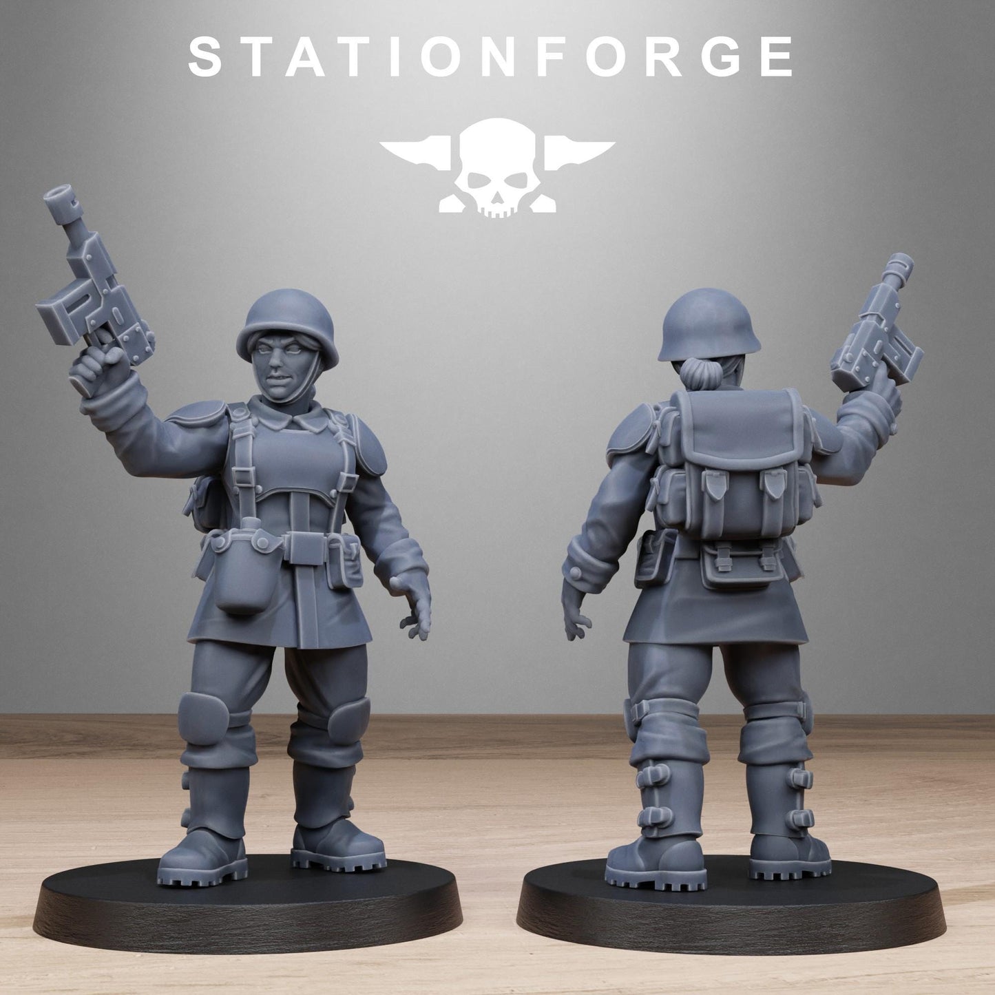 3D Printed FreeGuard Sisters by StationForge Miniatures