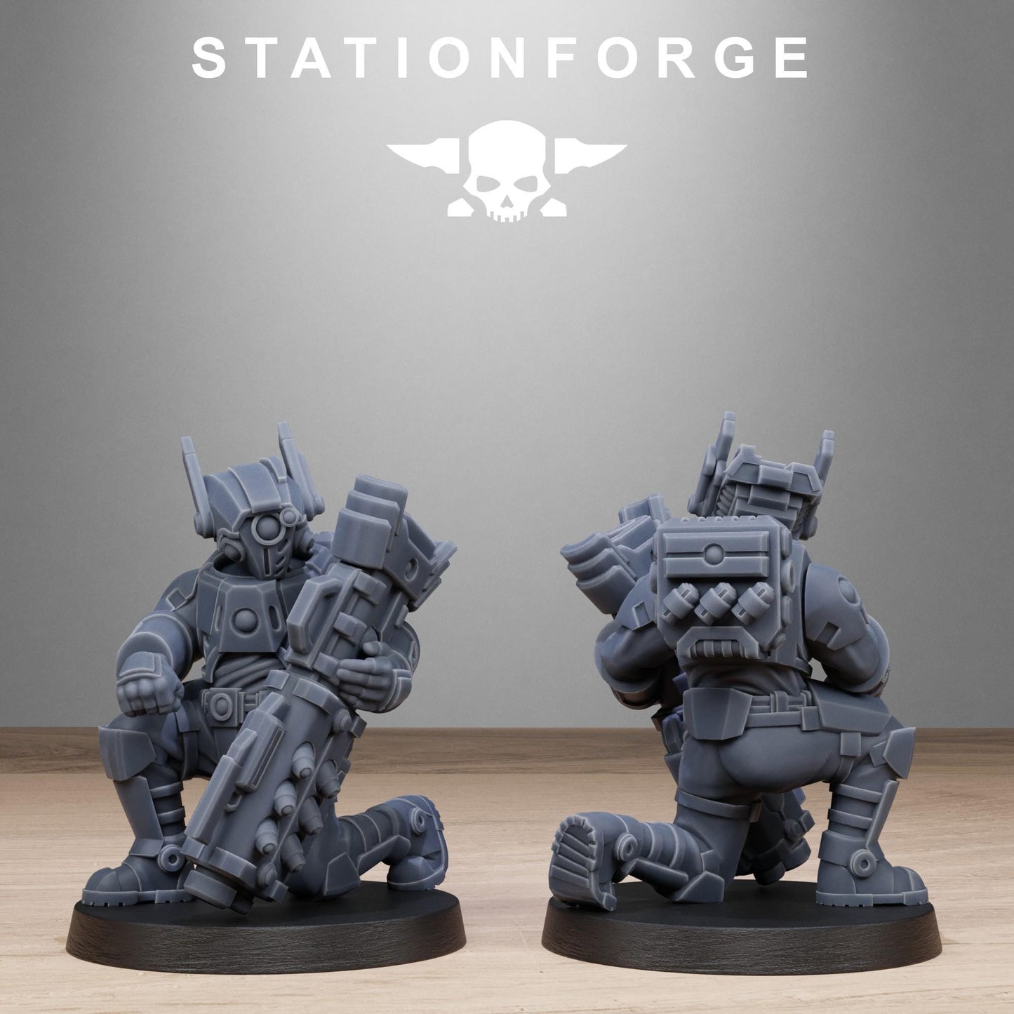 3D Printed Tarion Heavy Infantry by StationForge Miniatures
