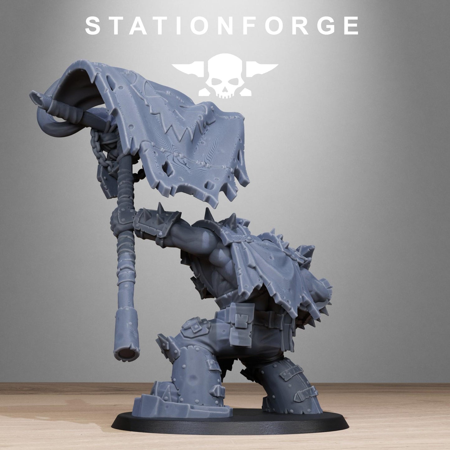 3D Printed Orkaz Bearer Boss by StationForge Miniatures