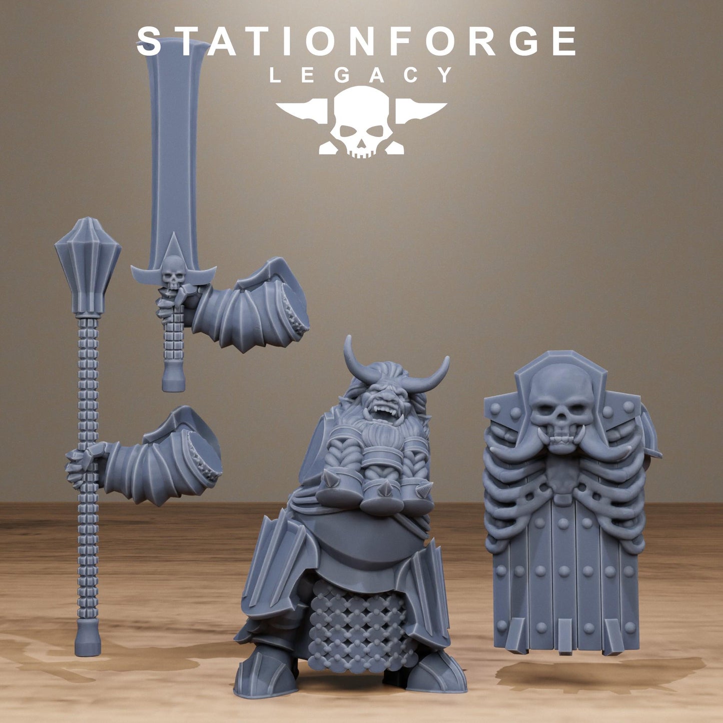 3D Printed Chaosvale Infantry by StationForge Miniatures
