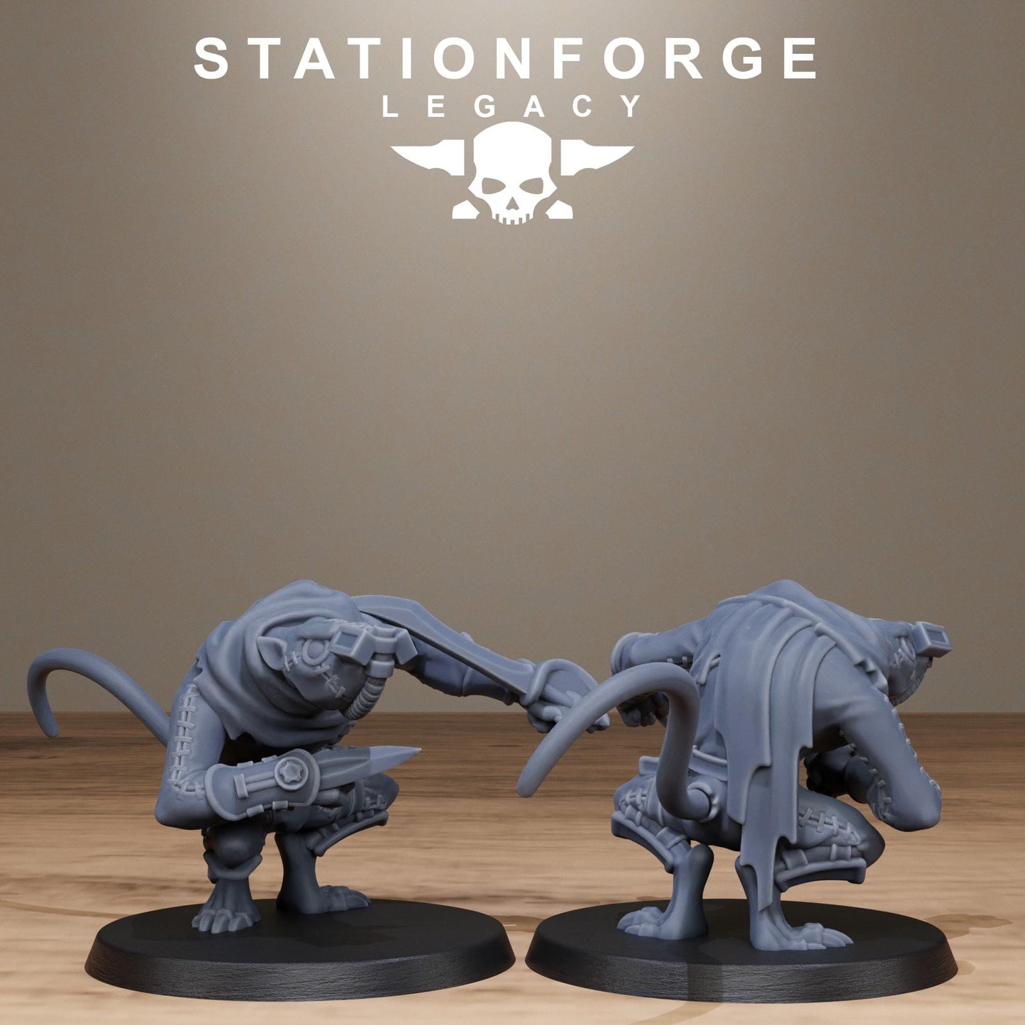 3D Printed Rotfang Assassins by StationForge Legacy Miniatures