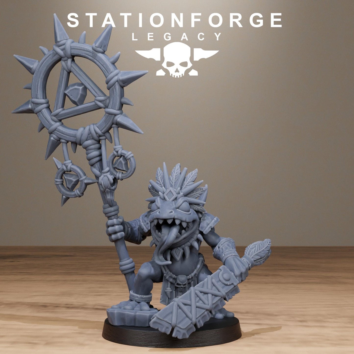 3D Printed Bogkin Shaman by StationForge Miniatures