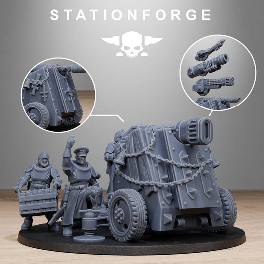 3D Printed Royalguard Light Artillery by StationForge Miniatures