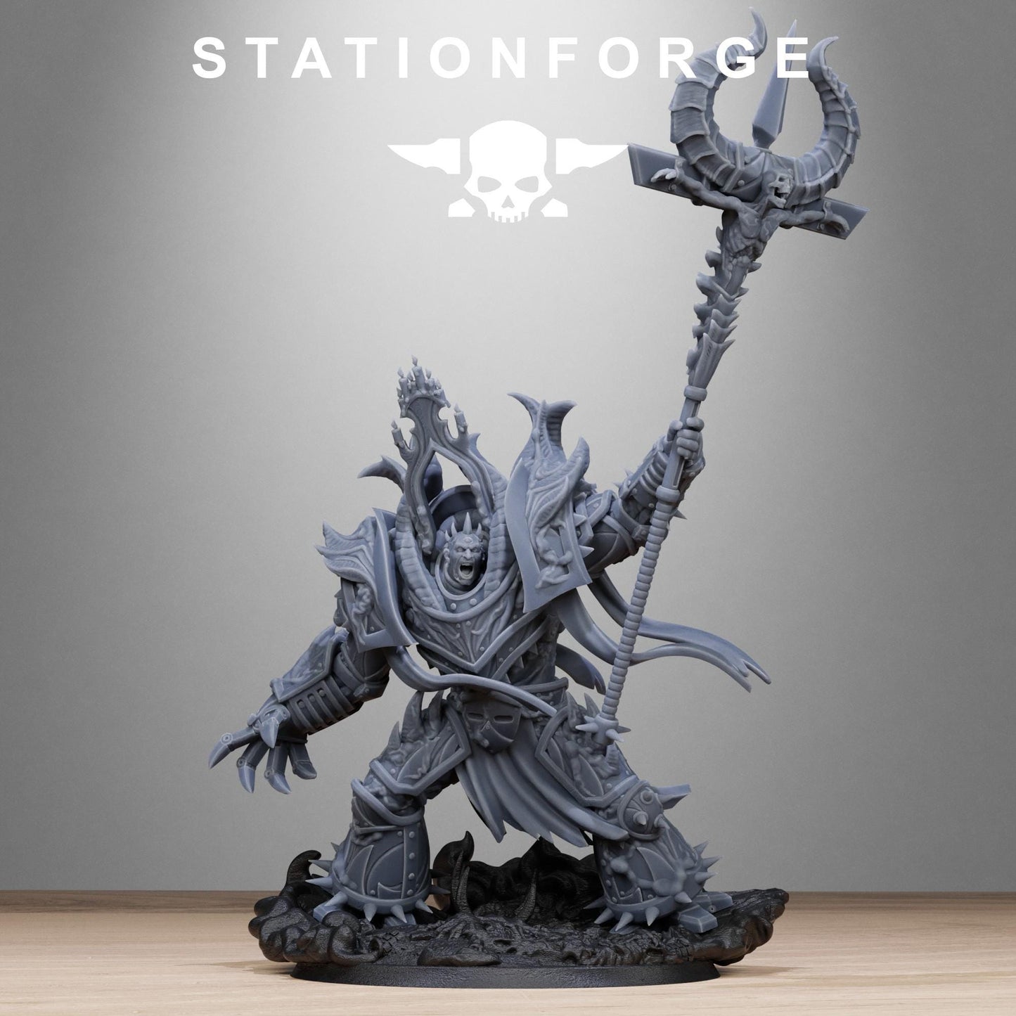3D Printed Corrupted Guard King Brute by StationForge Miniatures