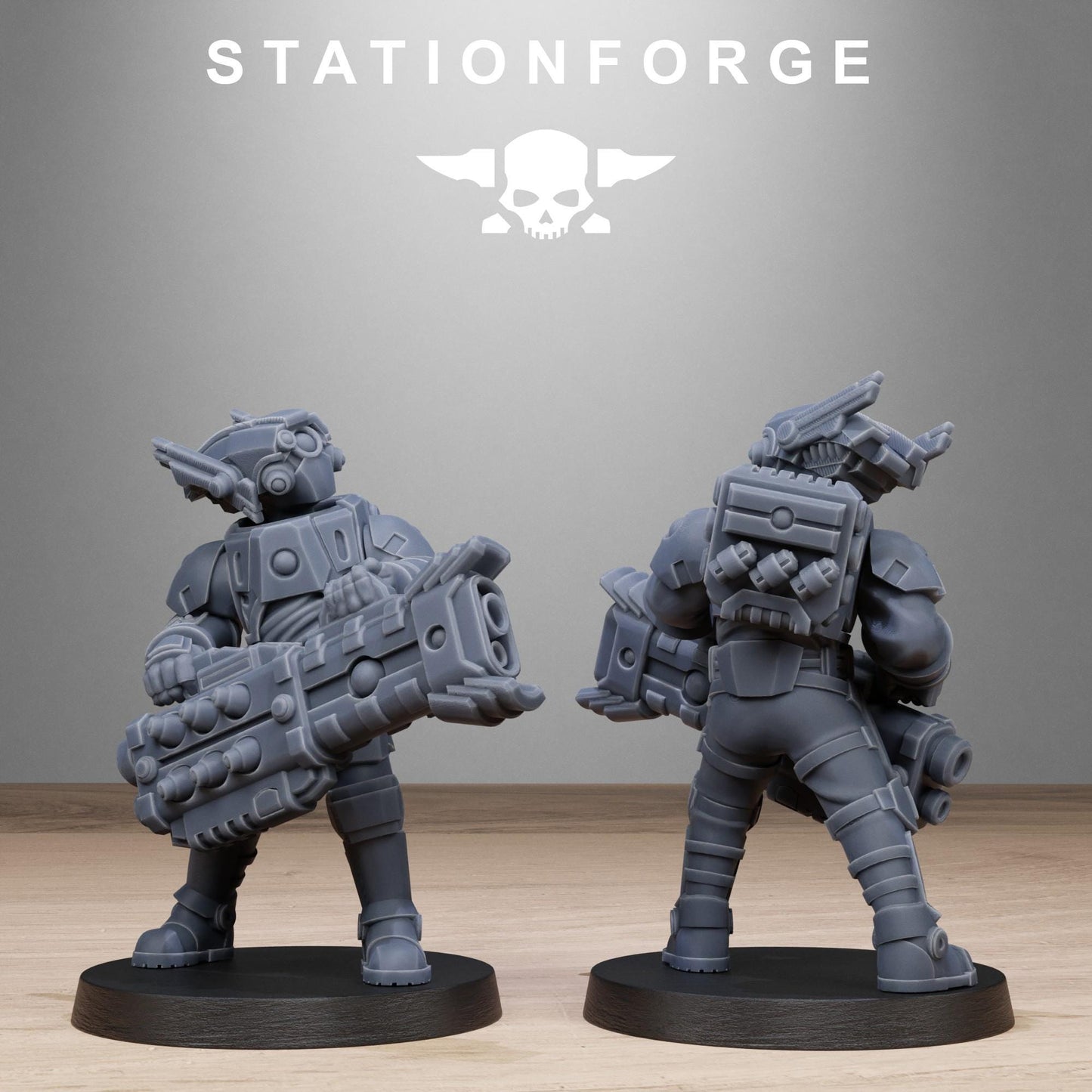3D Printed Tarion Heavy Infantry by StationForge Miniatures