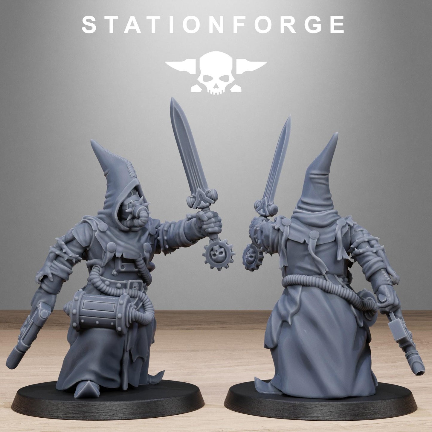 3D Printed Scavenger Mystics by StationForge Miniatures