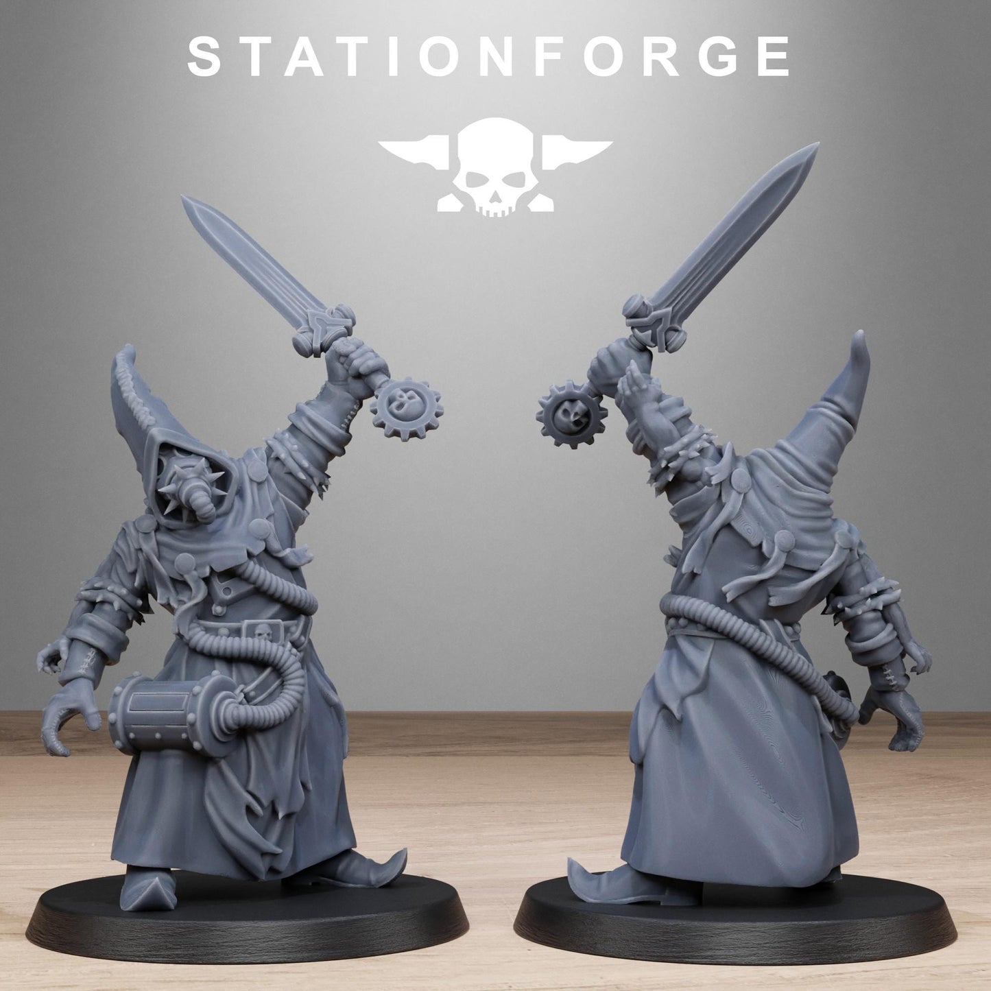 3D Printed Scavenger Mystics by StationForge Miniatures