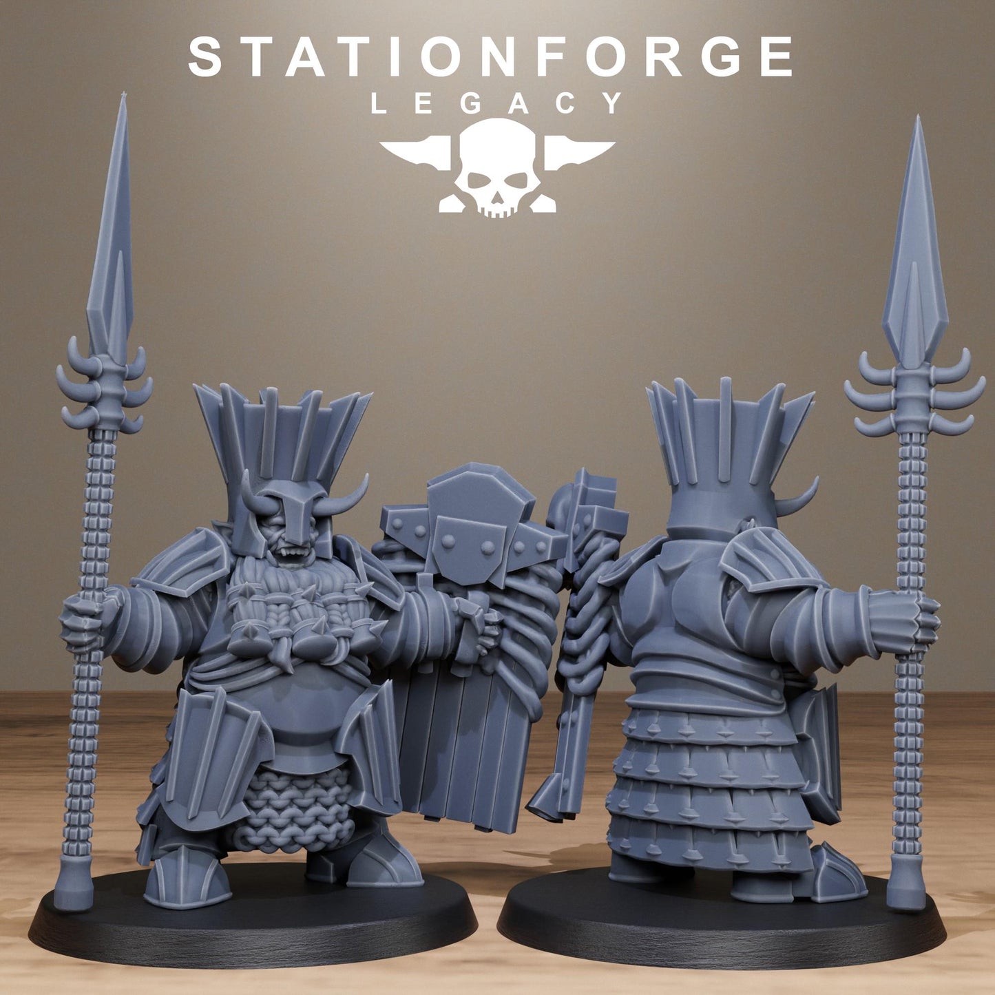 3D Printed Chaosvale Infantry by StationForge Miniatures