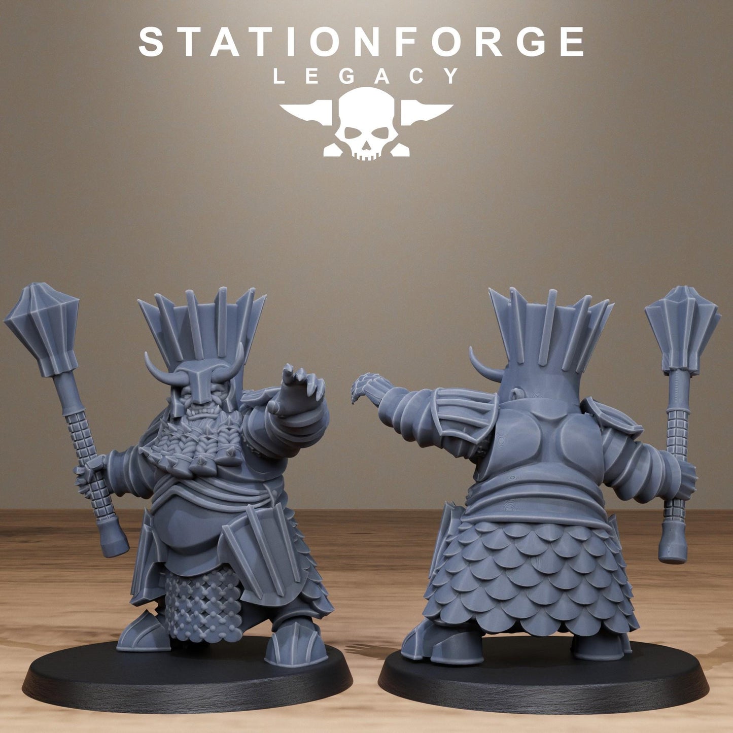 3D Printed Chaosvale Infantry by StationForge Miniatures