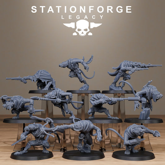 3D Printed Rotfang Assassins by StationForge Legacy Miniatures