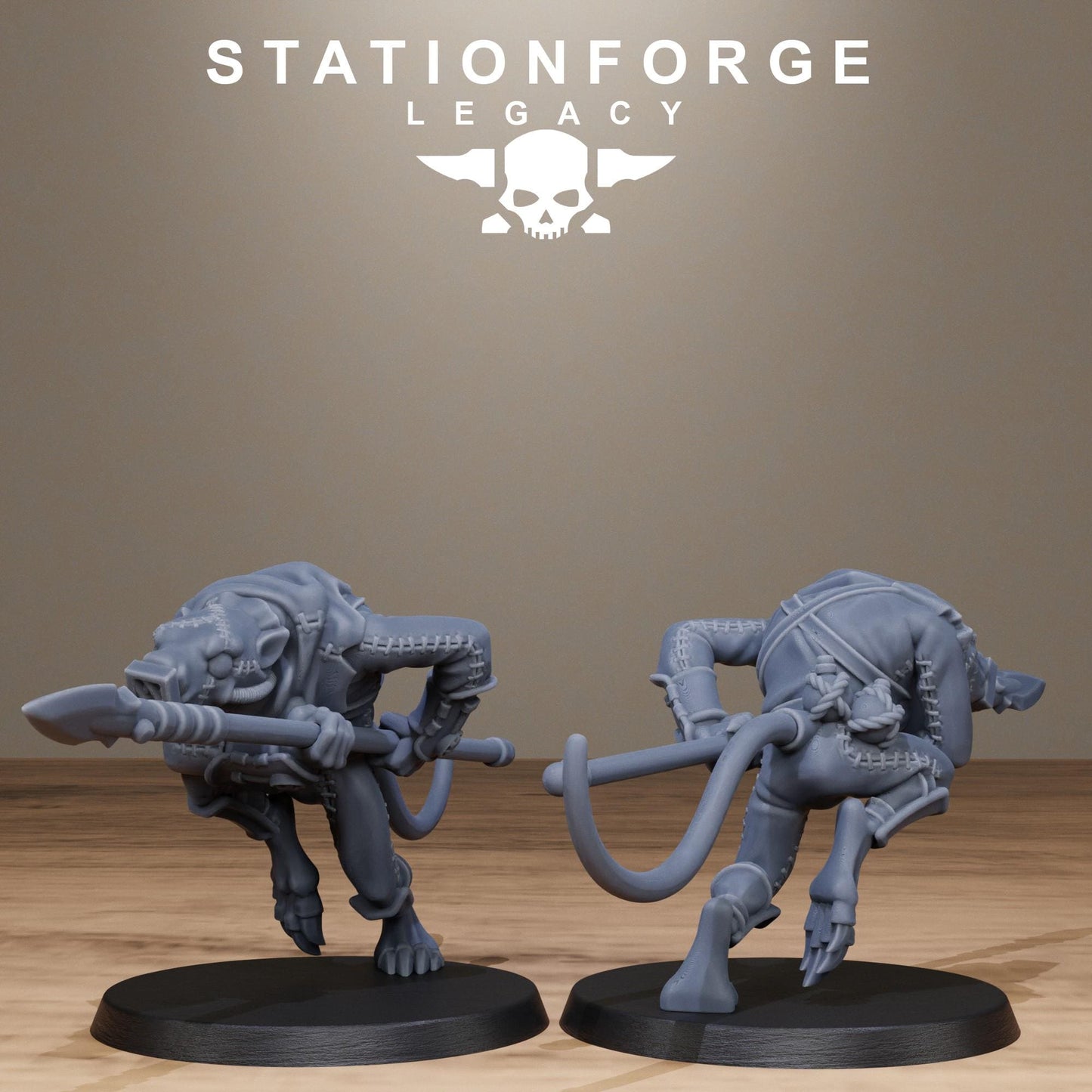 3D Printed Rotfang Assassins by StationForge Legacy Miniatures