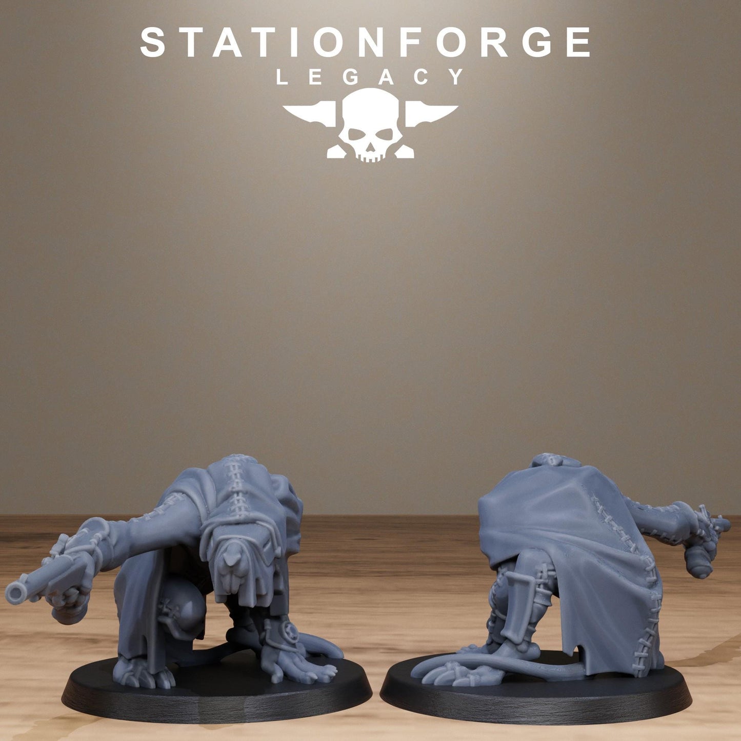 3D Printed Rotfang Assassins by StationForge Legacy Miniatures