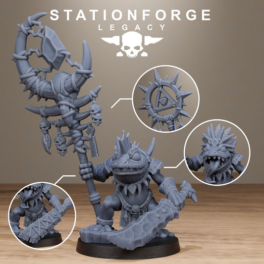 3D Printed Bogkin Shaman by StationForge Miniatures