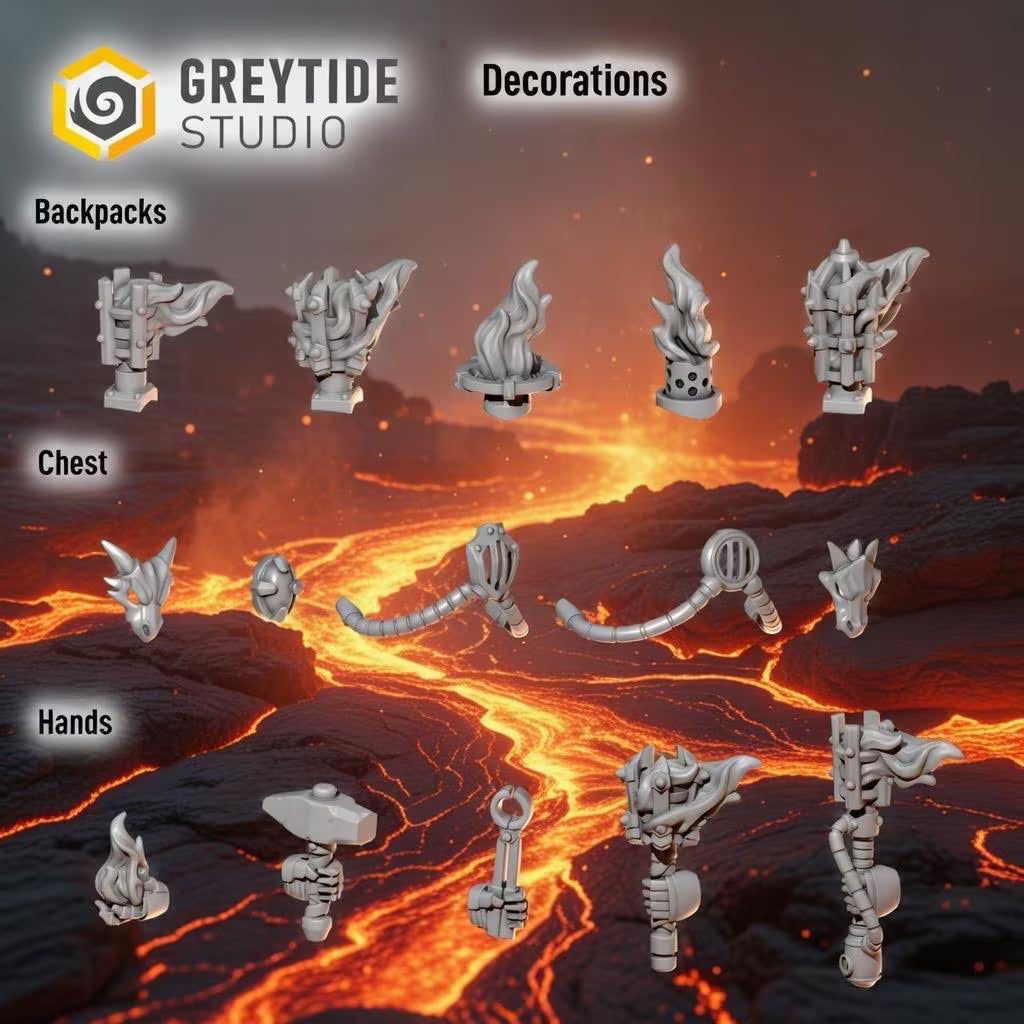 3d Printed Anvil Wardens Decorations Pack by Greytide Studio