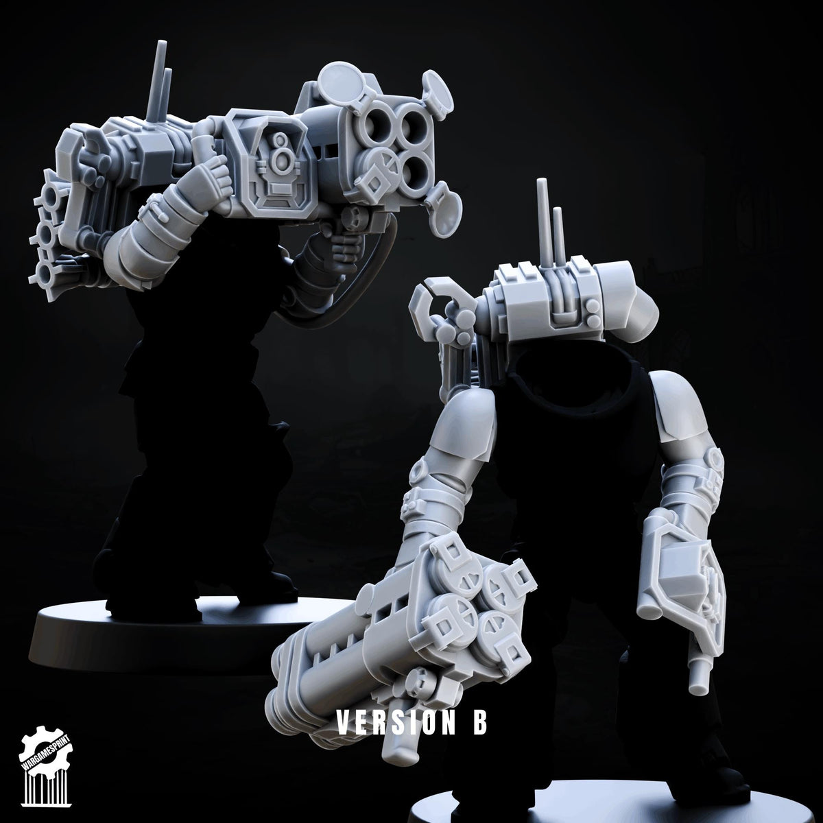 3d Printed Marine Missile Launcher Kit Kit by Wargames Print