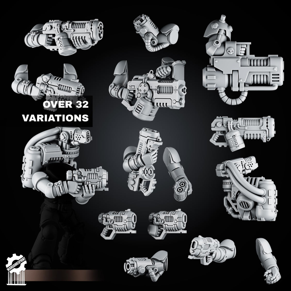 3d Printed Marine Plasma Weapons Kit by Wargames Print