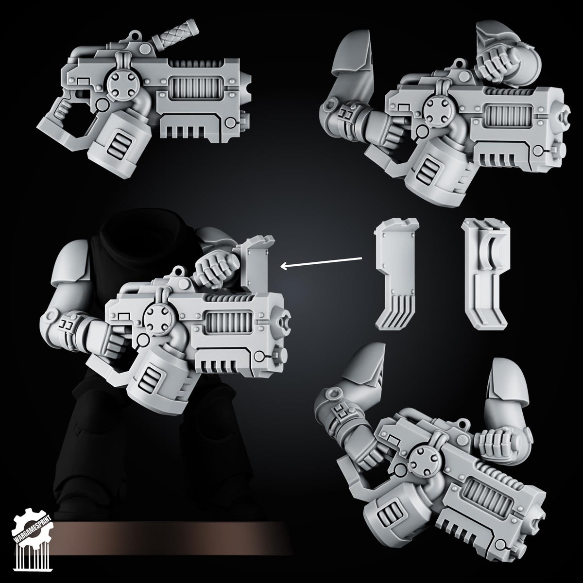 3d Printed Marine Plasma Weapons Kit by Wargames Print