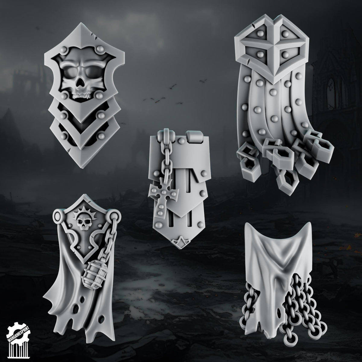3d Printed Marine Crusader Loincloths x10 by Wargames Print