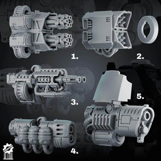 3d Printed Ancient Armor Ranged Weapons Bundle by Wargames Print
