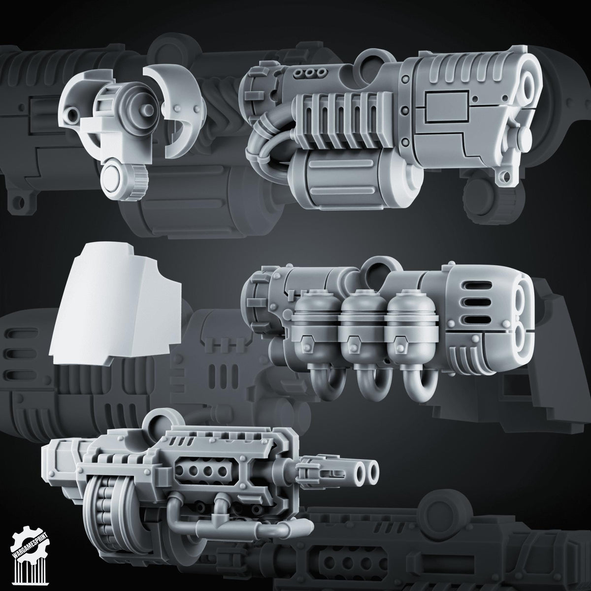 3d Printed Ancient Armor Ranged Weapons Bundle by Wargames Print
