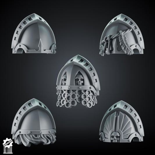 3d Printed Marine Shadow Guard Shoulders Set #2 x10 by Wargames Print