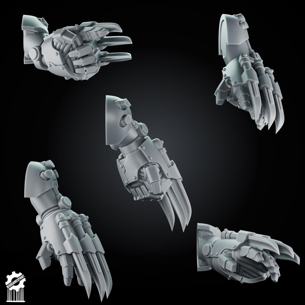 3d Printed Marine Big Fists x10 by Wargames Print