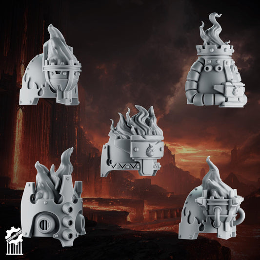 3d Printed Emberforge Shoulders Set 2 x10 by Wargames Print