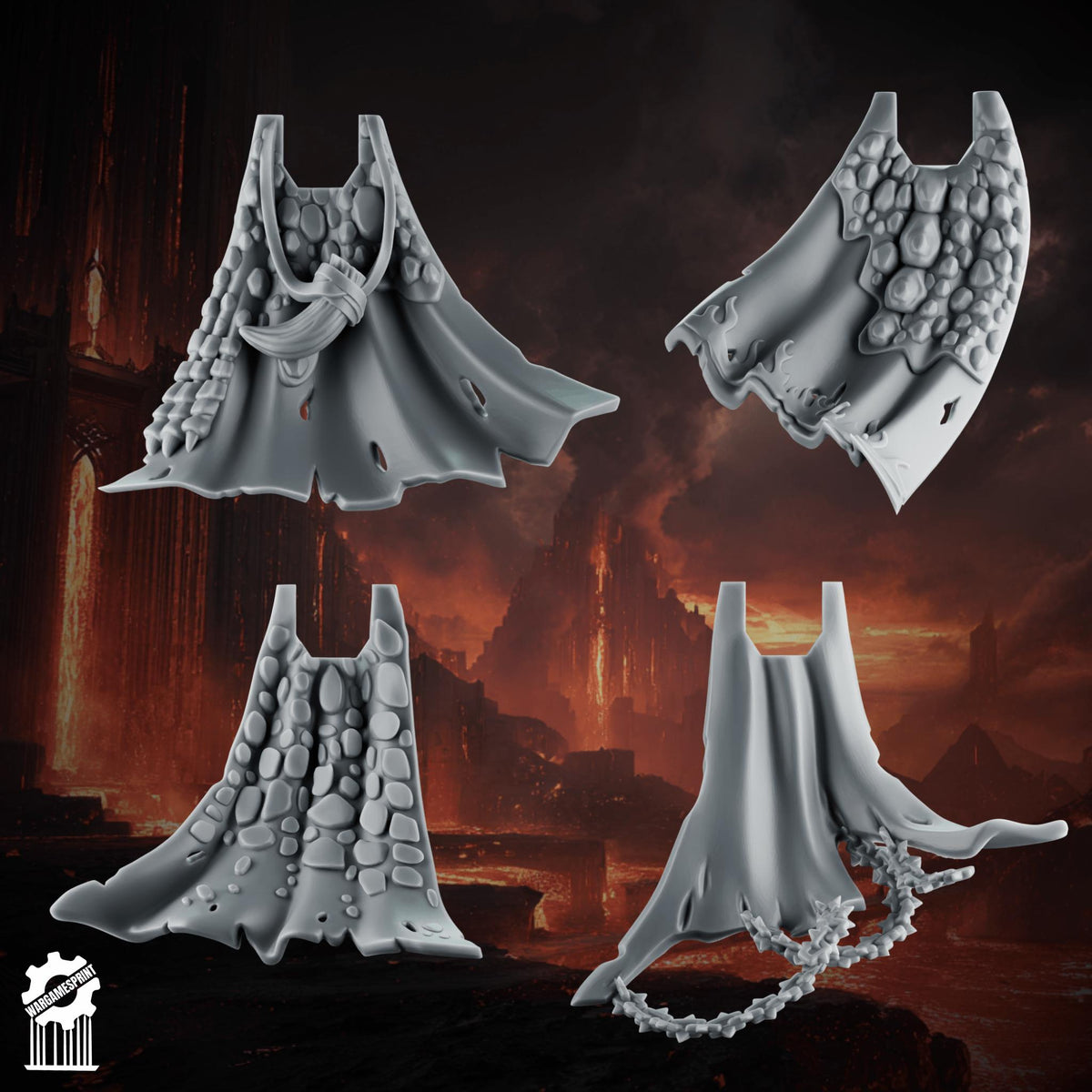 3d Printed Emberforge Cloaks by Wargames Print
