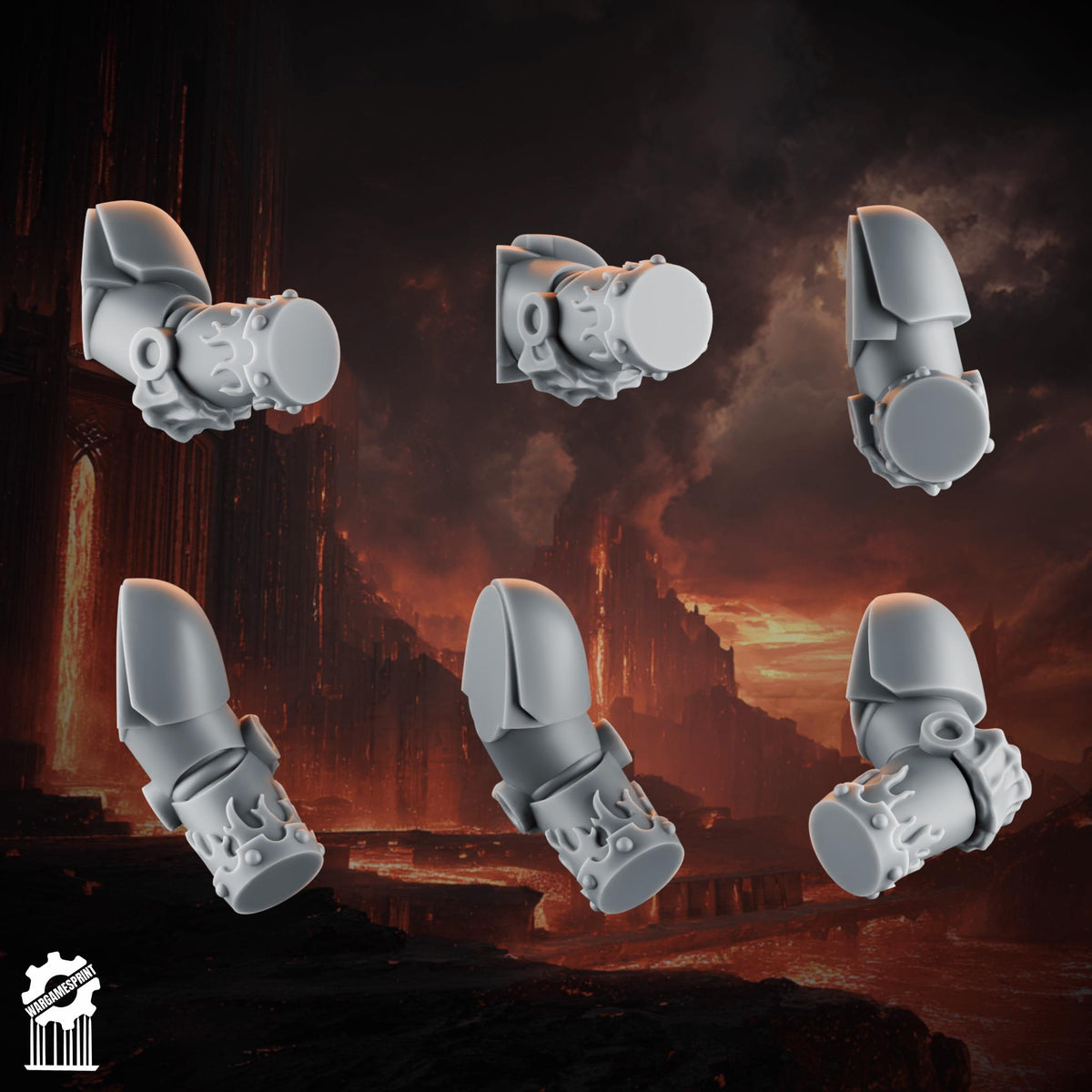 3d Printed Emberforge Arms x12 by Wargames Print