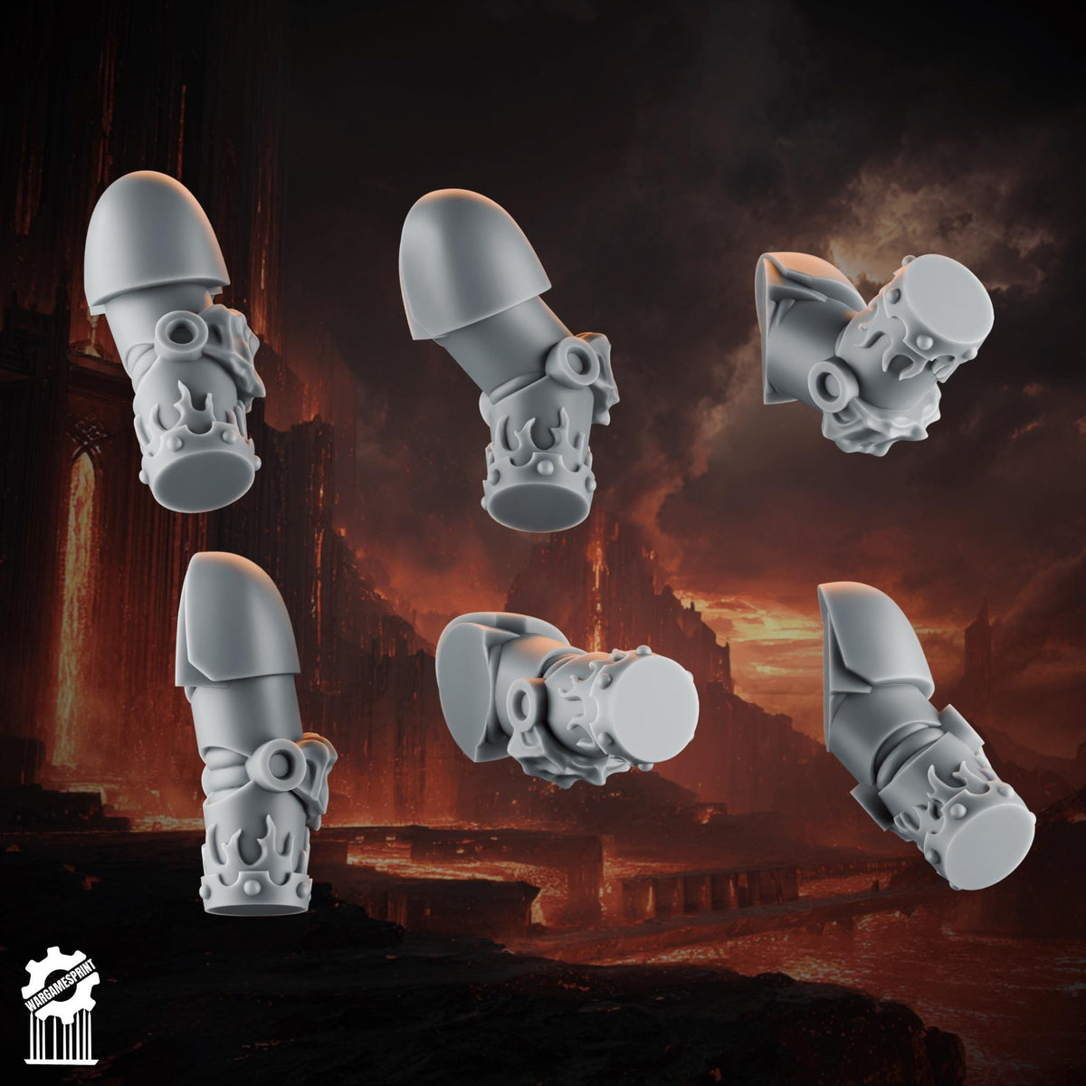 3d Printed Emberforge Arms x12 by Wargames Print