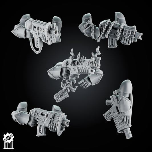 3d Printed Crusader Guns Upgrade Set by Wargames Print