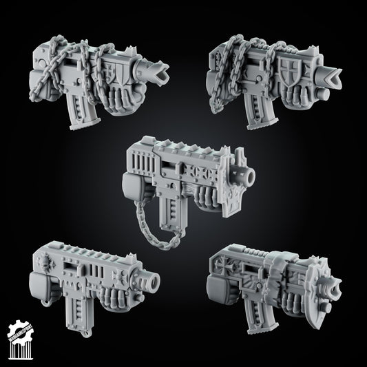 3d Printed Crusader Pistols Upgrade Set by Wargames Print