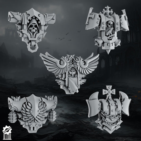 3d Printed Marine Shadowguard Backpack x10 by Wargames Print