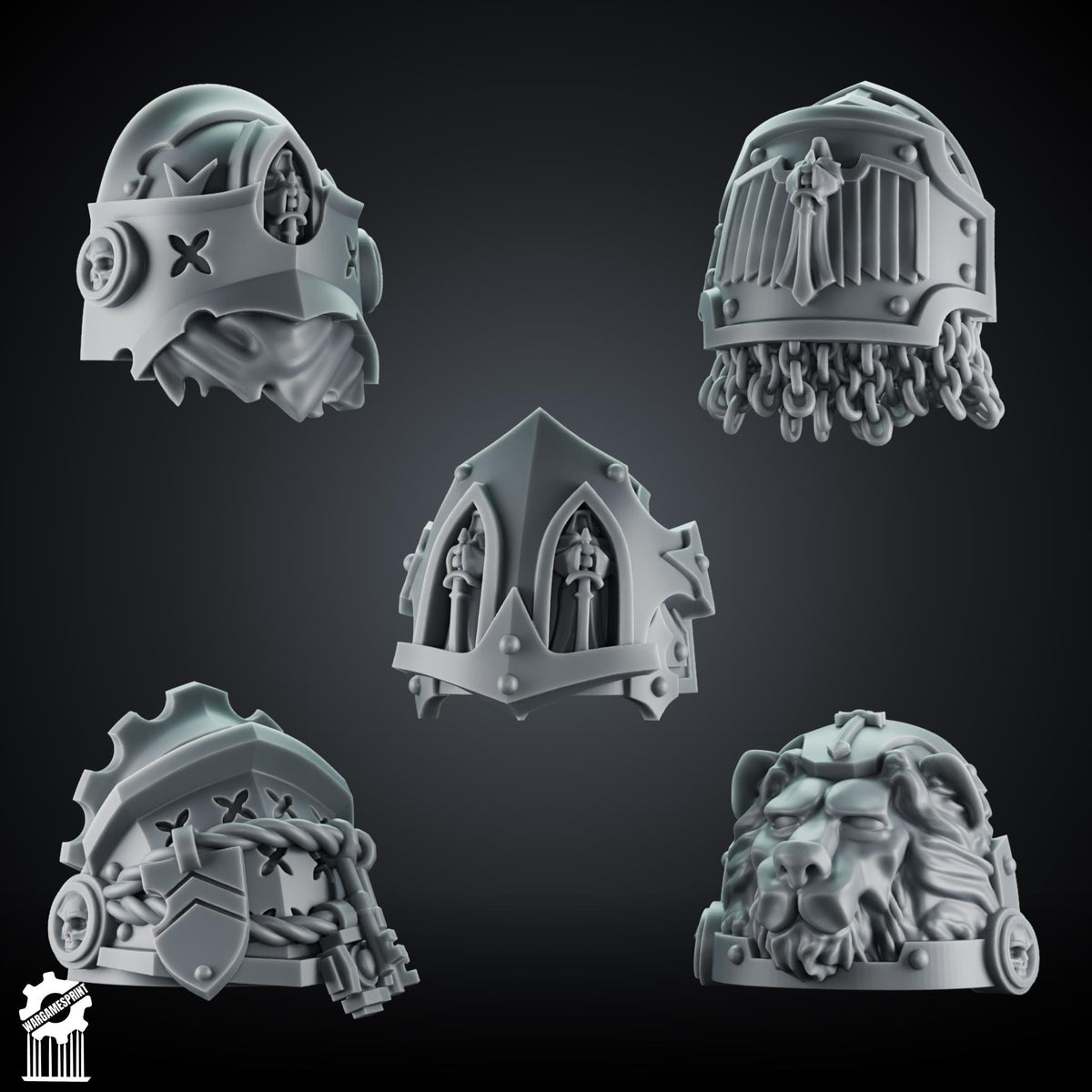 3d Printed Marine Shadow Guard Shoulders Set #1 x10 by Wargames Print